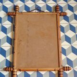 Mirror 1900 bamboo effect wooden frame 53.5x65.5 cm