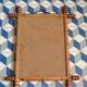 Mirror 1900 bamboo effect wooden frame 53.5x65.5 cm