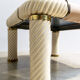 Brass and glass coffee table by Tommaso Barbi 1970'