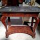 Console d’époque Restauration en acajou – Dessus de marbre – XIXe siècle