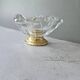 Ashtray/trinket dish in white crystal Val Saint Lambert Belgium