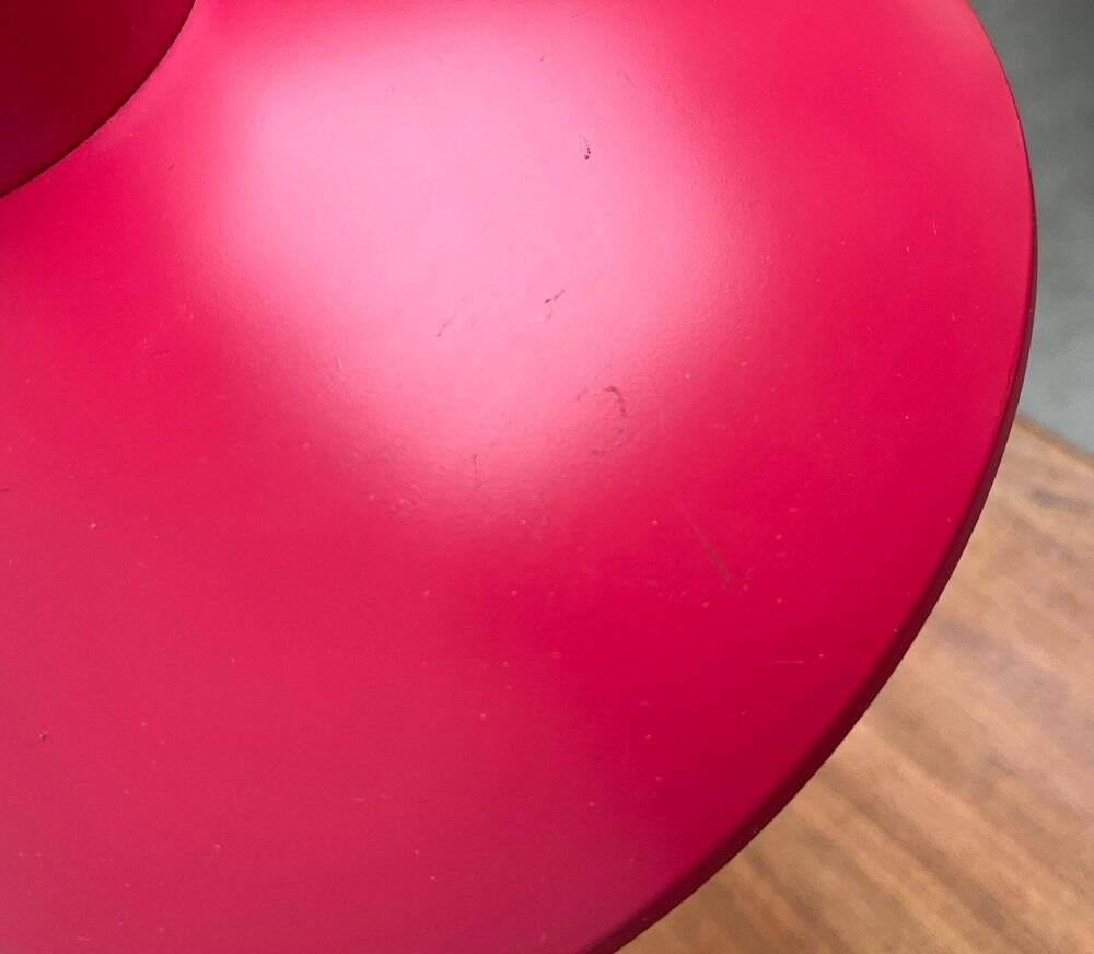 Red pendant lamp model 728 Danish mid-century by Horn, 1960s.