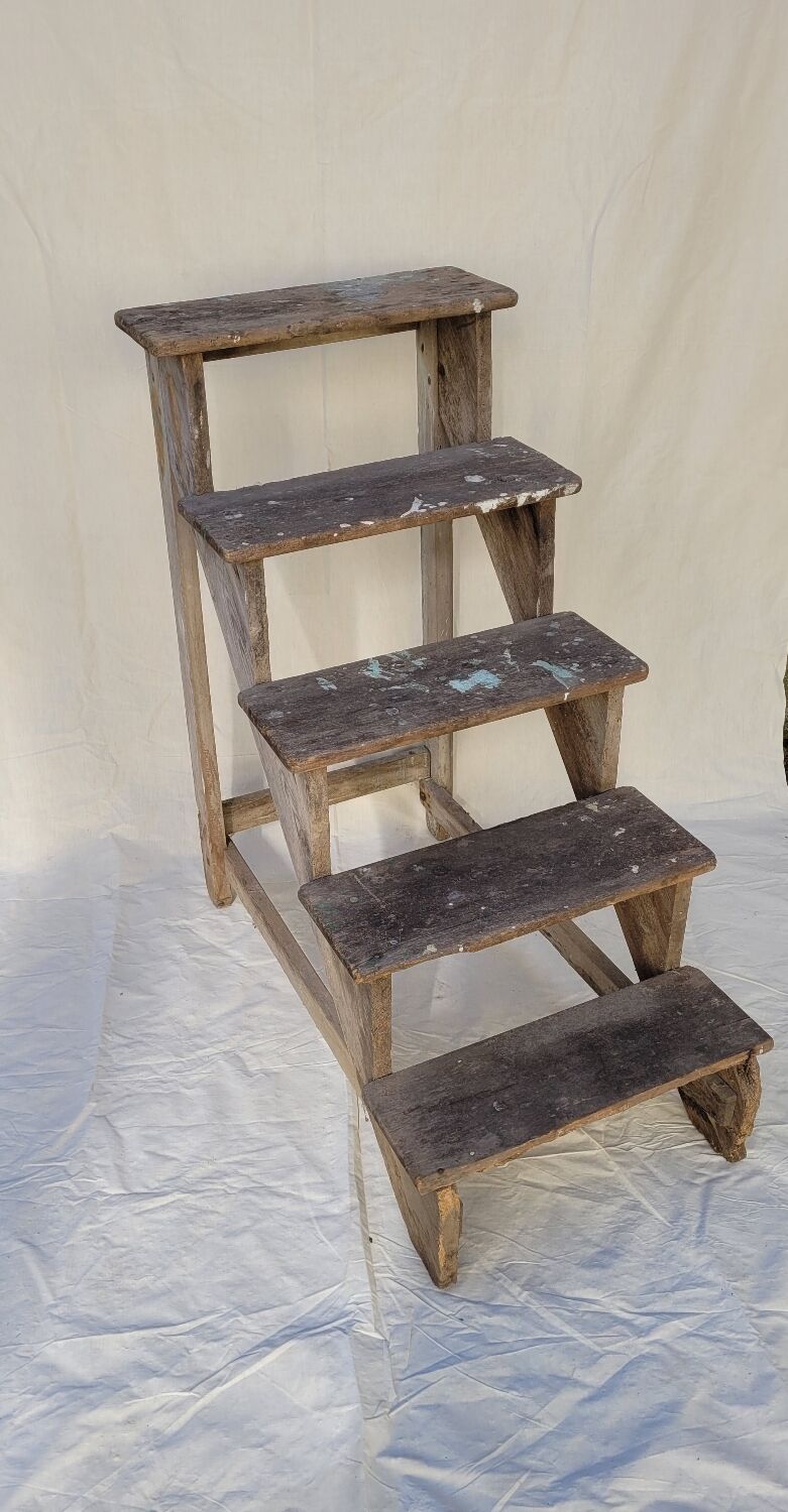 Wooden stepladder