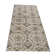 Dark gray & beige vintage rug, 206x102 cm