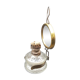 Oil lamp with mirror reflector
