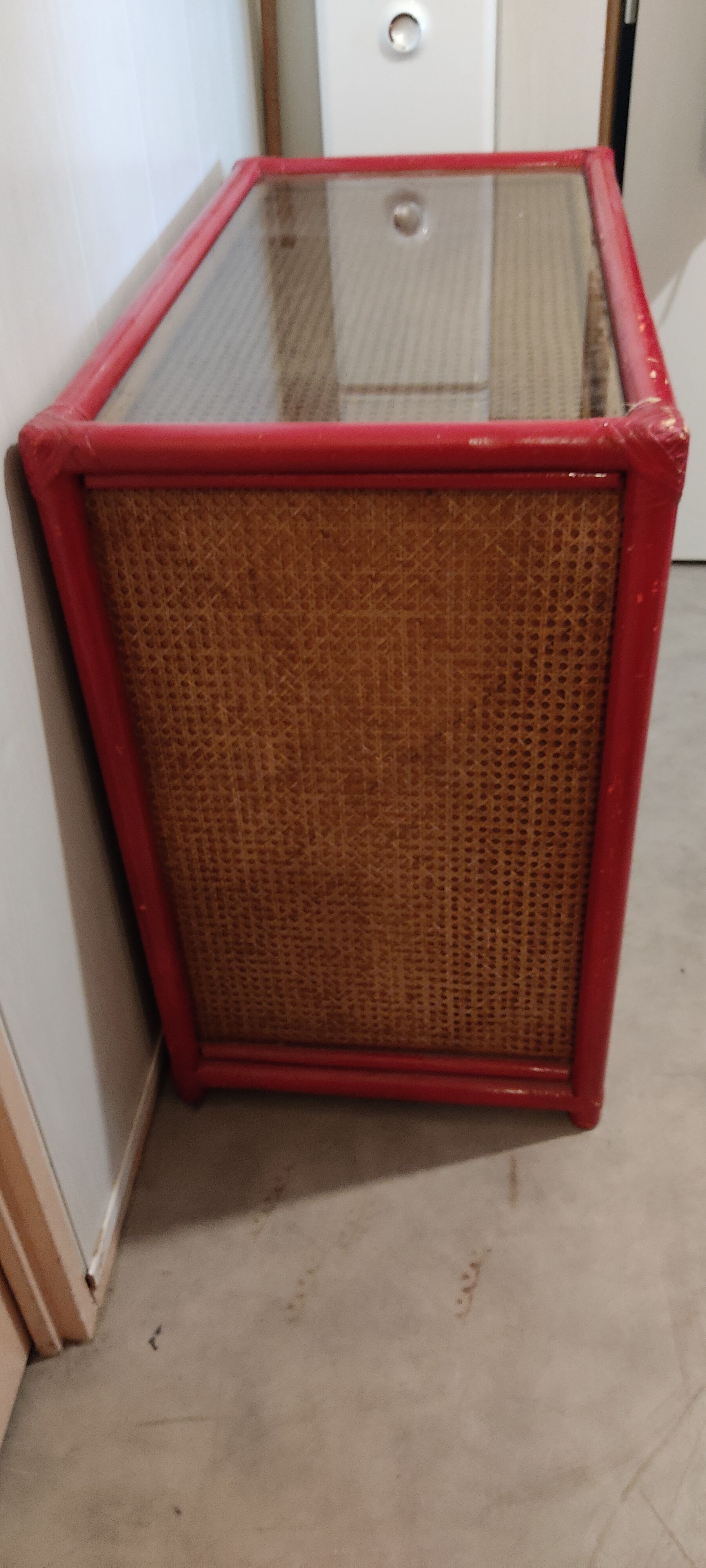 Rattan chest of drawers 3 drawers