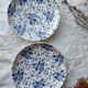 Set of 2 Royal Tudor dessert plates Bouquet model