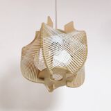 Suspension fil et bois des années 60-70.