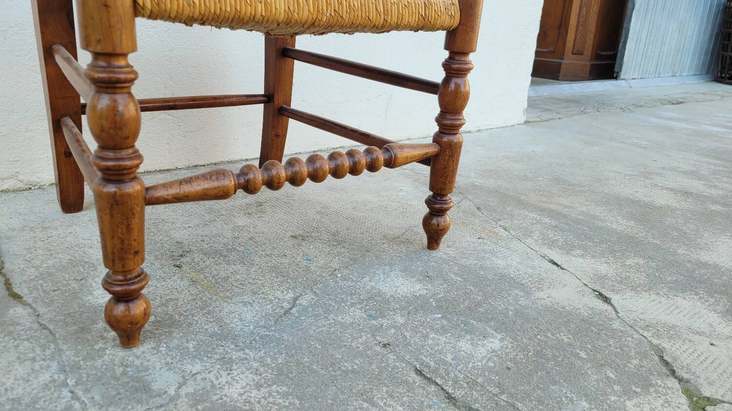 Napoléon III Period Nurse's Chair in Fruitwood