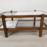 Vintage coffee table double trays