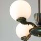 Art Deco French Brass Figural Chandelier, 1930
