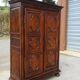 Louis XIII wardrobe in solid walnut