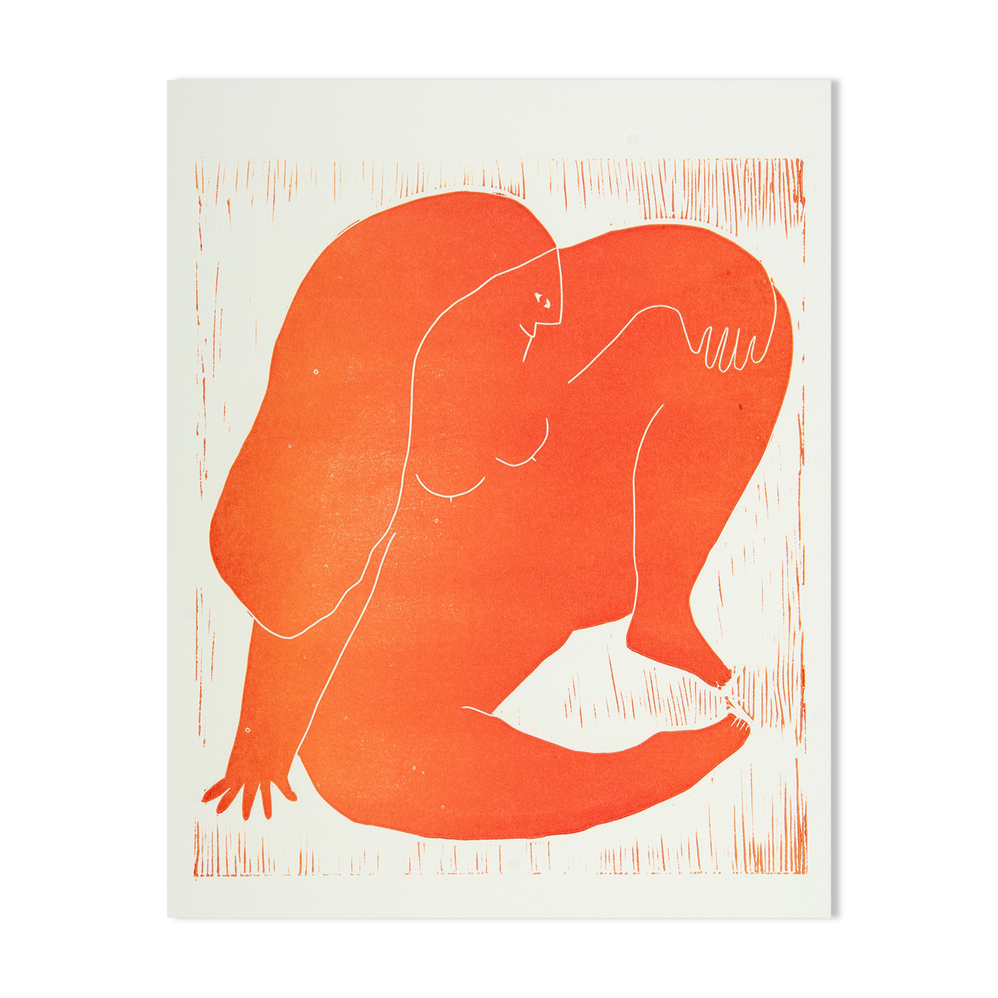 The seated woman logravure