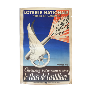 Affiche originale Loterie Nationale