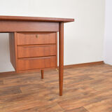 Bureau en teck danois du milieu du siècle par Gunnar Nielsen pour Tibergaard, années 1960.