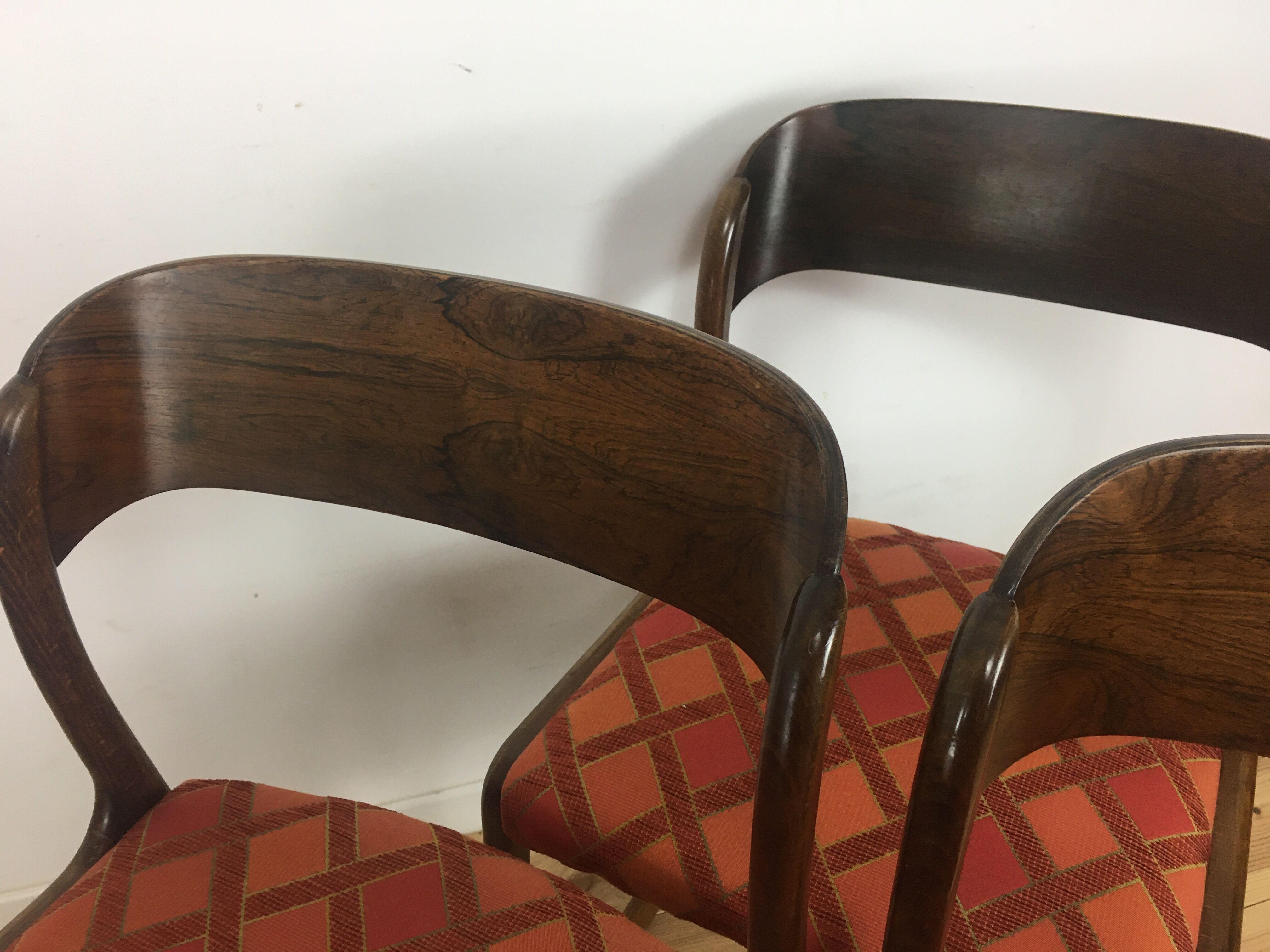 6 Baumann chairs sled rosewood