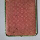 Old barber mirror of mint green color