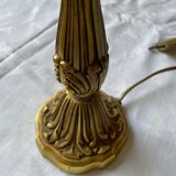 Art Nouveau 3-light bronze lamp