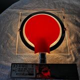 Pair of red Keplero model wall lights, design by chiaramonte