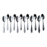 Box of 12 silver-plated coffee spoons 18G