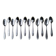 Box of 12 silver-plated metal teaspoons 18G