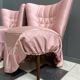 Suite de 2 chaises roses 1960
