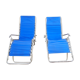 Pair of vintage folding deckchairs