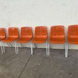 6 Grosfillex chairs