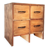 Wooden trade furniture with 4 drawers, 1960s