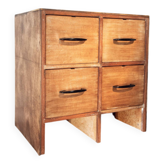 Wooden trade furniture with 4 drawers, 1960s