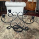 Vintage wrought iron candlestick