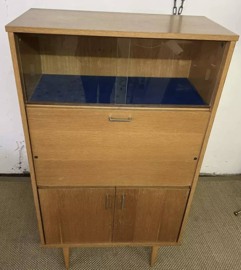 Small vintage secretary cabinet