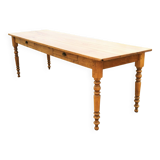 Elegant and refined 230 X 73 solid oak farmhouse table.