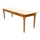 Elegant and refined 230 X 73 solid oak farmhouse table.