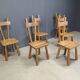 Brutalist dining set, 1960s