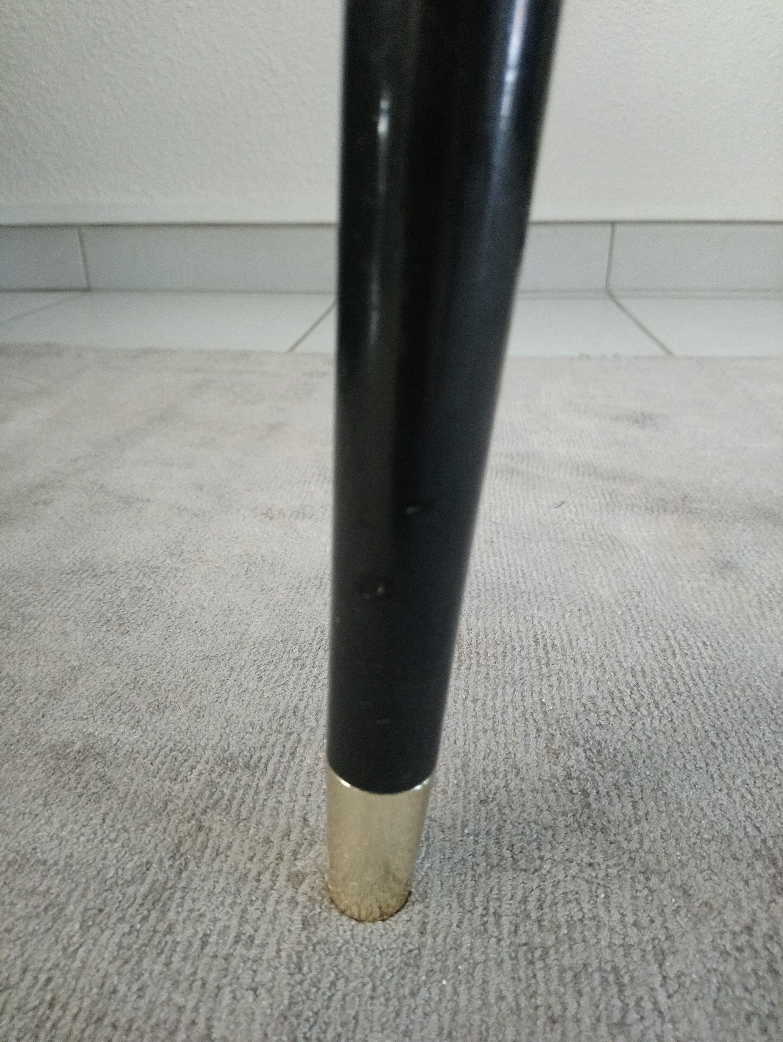 Red rose glass table of the 60s