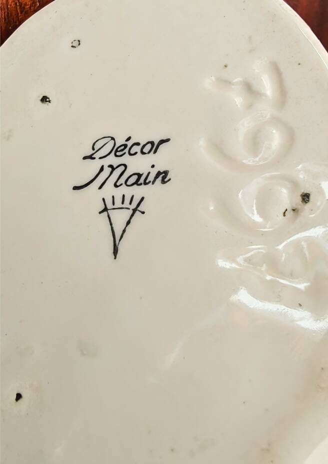 Vintage Vallauris Vase Atelier Tess - Handcrafted Thistle Decor