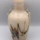 Vase type amphora in blown glass and artistic inclusion 20.5 cm