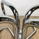 Tubular design coffee table in chrome and smoked glass, Italy, 70s