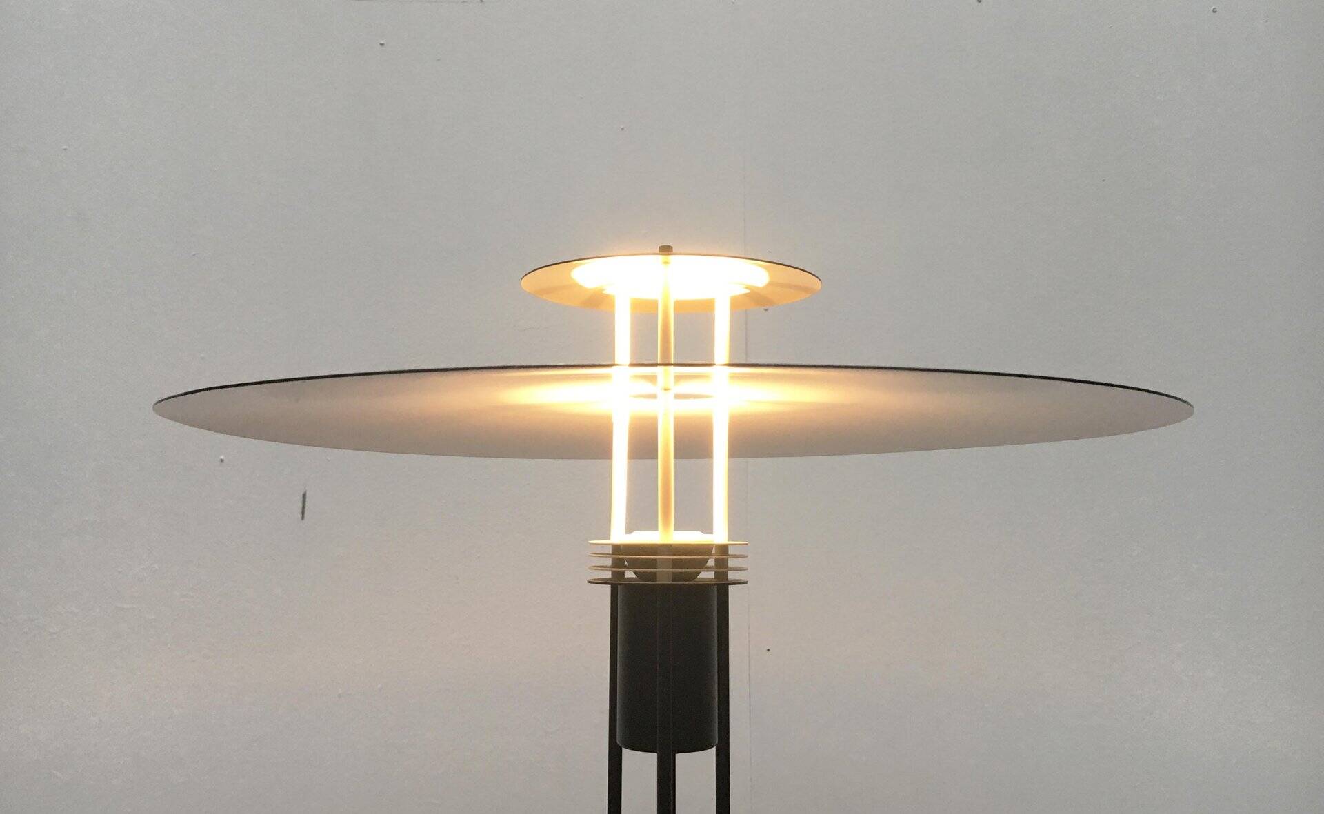Lampe de table métallique danoise vintage de Frandsen