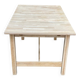 Table à manger scandinave rénovée en chêne 145-200cm