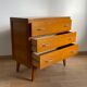 Commode 3 tiroirs pieds compas
