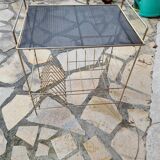 Table d appoint range vinyle vintage