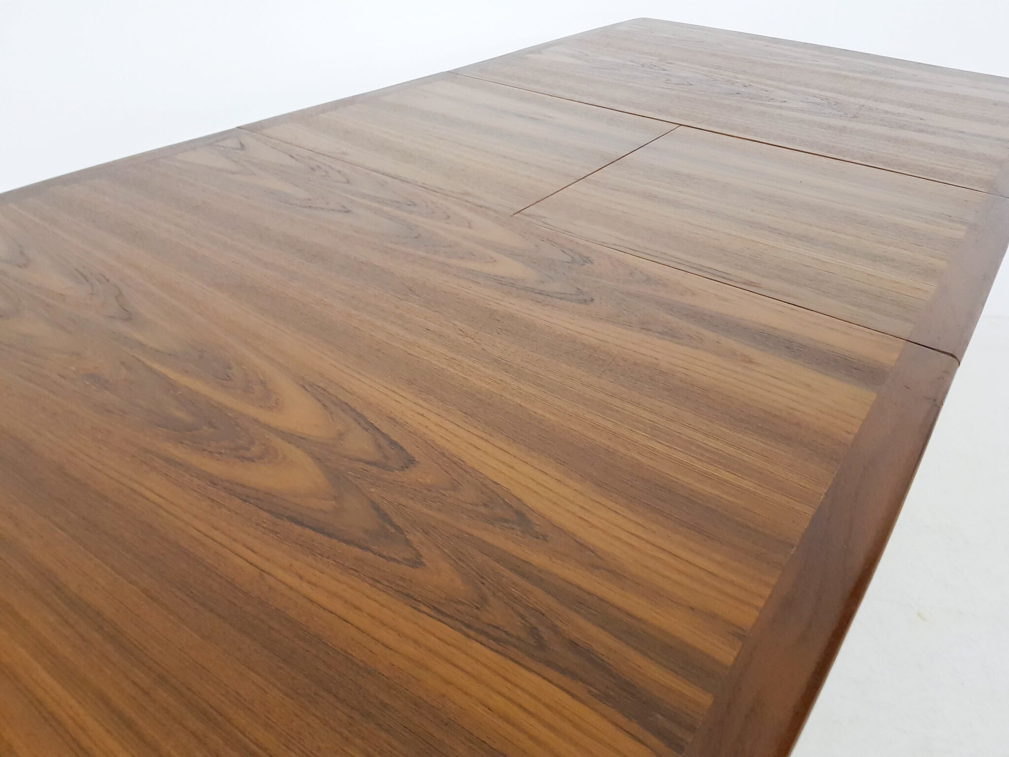 Mid-century teak extendable dining table, Netherlands 1950's