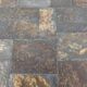 Coffee table in natural stones and wrought iron from the 60s/70s