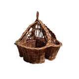 Wicker kitchen storage basket