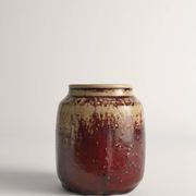 Unique Oxblood Glazed Stoneware Pieces, By Henning Nilsson, Set of 3
