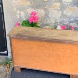 Wooden sideboard without doors for vintage dolls