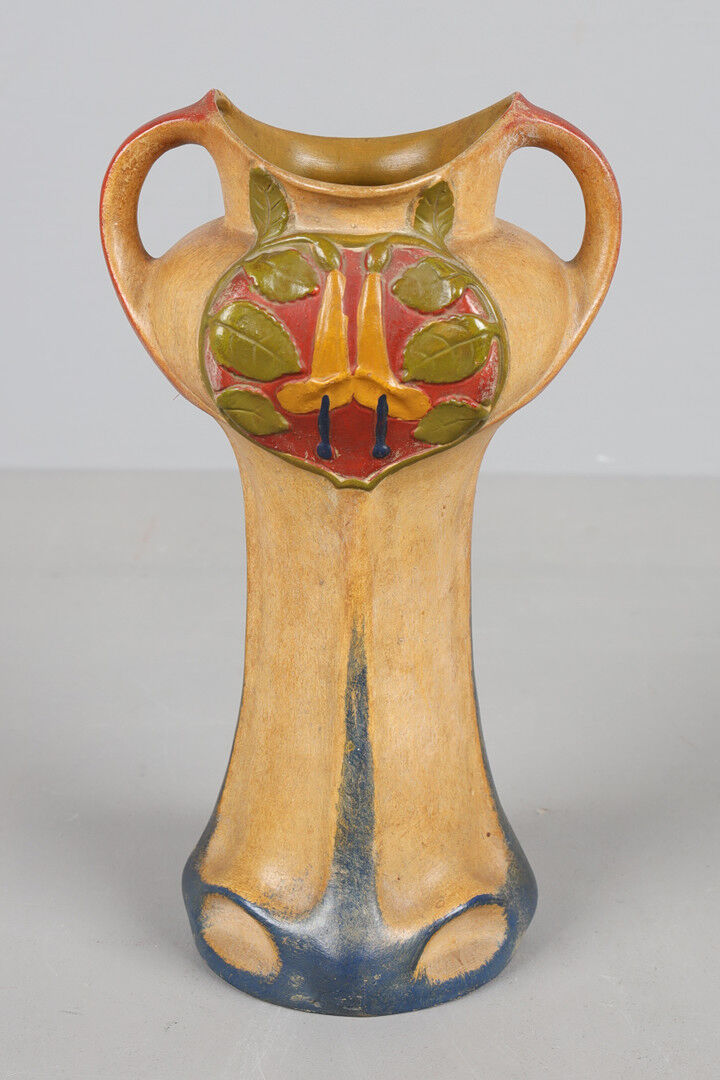 Set vase cup julius dressler ceramic art nouveau austria