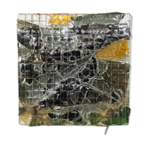 Applique en verre brutaliste les Pays-bas des années 1970